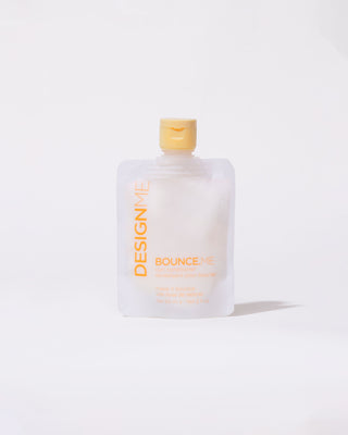 Front view of a withe pouch of BOUNCE.ME Curl Conditioner discovery size 60ml