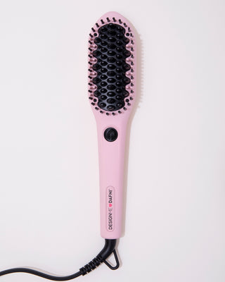Front of smoothing brush, showcasing ceramic bristles