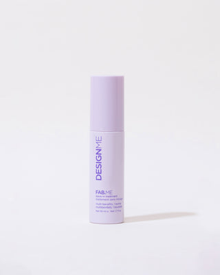 Front view of travel-size FAB.ME Leave-In Treatment bottle, compact and sleek design.