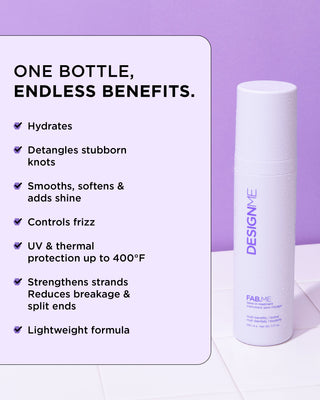 Image of FAB.ME Leave-In Treatment with key features and benefits