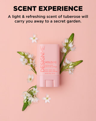 Scent cues for HOLD.ME Styling Stick with floral notes