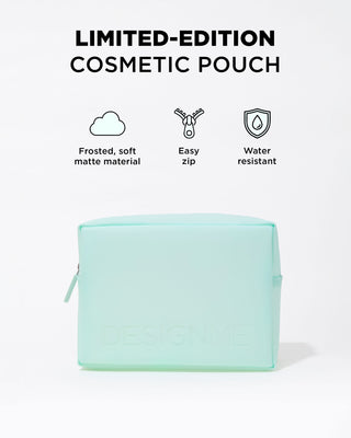 Hydrating Hair Set comes packaged in a cute green, water-resistant cosmetic bag with an easy zip, frosted, soft matte material.