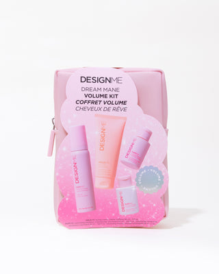 Design Me Dream Mane Volume Kit packaging on a white background