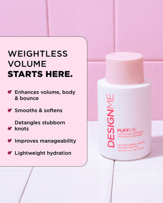 PUFF.ME Volumizing Conditioner with list of benefits and features