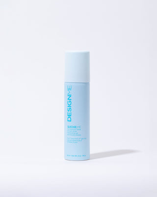 Front view of travel-size QUICKIE.ME Dry Shampoo for Dark Tones bottle, compact and sleek design.