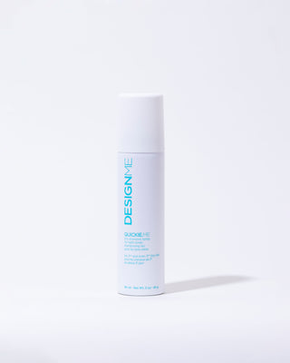 Front view of travel-size QUICKIE.ME Dry Shampoo for Light Tones bottle, compact and sleek design.